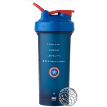 BlenderBottle Drinking Bottle Classic Loop Pro Marvel Captain America 820ml blue