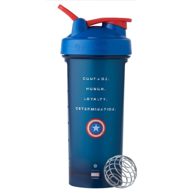 BlenderBottle Drinking Bottle Classic Loop Pro Marvel Captain America 820ml blue