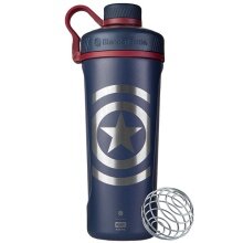 BlenderBottle Drink Bottle Marvel Radian Thermo Stainless Steel (robust, double-walled insulation) 770ml Captain America