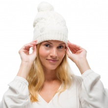 Buff Hat (Pom Pom) Knit & Polar Airon cream