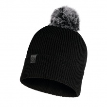 Buff Knitted Hat (Pom Pom) Kesha Black