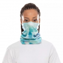 Buff Multifunctional Scarf CoolNet UV+ with Cooling Effect Marbled Green/Turquoise Blue