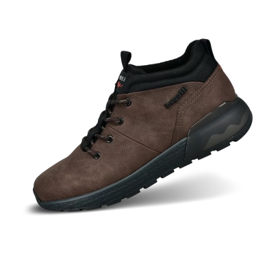 Bugatti Sneaker Plasmax (synthetic material in smooth leather look) brown Men