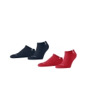 Burlington Daily Sock Sneaker Everyday navy blue/red Men - 2 Pairs