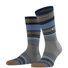 Burlington Daily Sock Stripe dark grey/multicoloured Men - 1 Pair