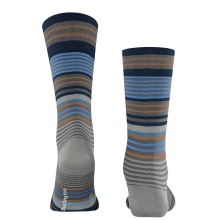 Burlington Daily Sock Stripe dark grey/multicoloured Men - 1 Pair