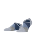 Burlington Daily Sock Sneaker Clyde (Argyle Pattern) Grey Blue Men - 1 Pair