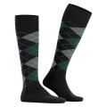 Burlington Knee Socks King (Argyle Pattern) black/grey Men - 1 Pair