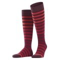 Burlington Knee Socks Blackpool (Block Stripes) Red Men - 1 Pair