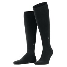 Burlington knee socks Dublin (made of mercerized cotton) black Men - 1 pair