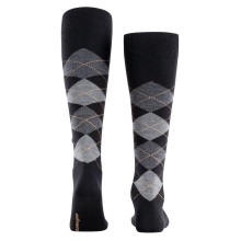 Burlington Knee Socks Edinburgh (Argyle Pattern) black Men - 1 Pair