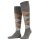 Burlington Knee Socks Edinburgh (Argyle Pattern) Anthracite Grey Men - 1 Pair