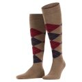 Burlington Knee Socks Edinburgh (Argyle Pattern) brown Men - 1 Pair