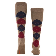 Burlington Knee Socks Edinburgh (Argyle Pattern) brown Men - 1 Pair