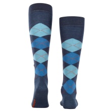 Burlington Knee Socks Edinburgh (Argyle Pattern) dark blue Men - 1 Pair