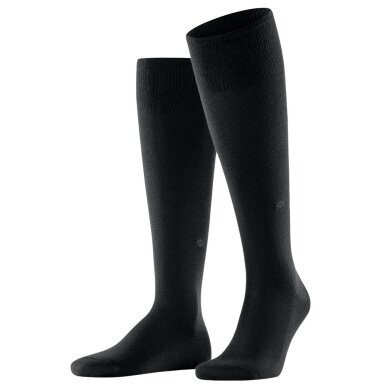 Burlington Knee Socks Leeds 2024 (climate-regulating) black Men's - 1 pair