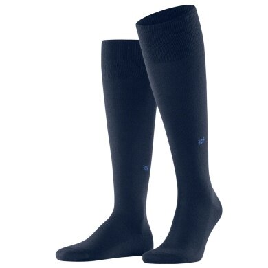 Burlington Knee Socks Leeds 2024 (climate-regulating) royal blue Men's - 1 Pair