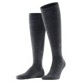 Burlington Knee Socks Leeds (climate-regulating and comfortable) anthracite grey Men - 1 Pair