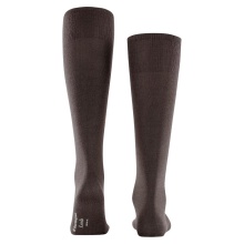 Burlington Knee Socks Leeds (climate-regulating and comfortable) dark brown Men - 1 Pair