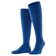 Burlington Knee Socks Leeds (climate-regulating and comfortable) royal blue Men - 1 Pair