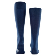 Burlington Knee Socks Leeds (climate-regulating and comfortable) navy blue Men - 1 Pair