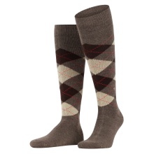 Burlington Knee Socks Preston (Argyle Pattern) brown Men - 1 Pair