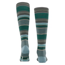 Burlington Knee Socks Stripe (Striped pattern with contrasting stripes) black/blue Men - 1 Pair