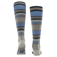 Burlington Knee Socks Stripe (Striped pattern with contrast stripes) dark grey Men - 1 pair