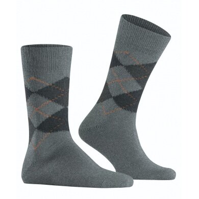 Burlington Daily Sock Preston (soft material quality) light grey Men - 1 Pair