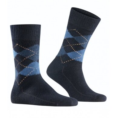 Burlington Daily Sock Preston (soft material quality) navy blue Men - 1 pair