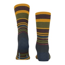 Burlington Daily Sock Stripe brown/yellow Men - 1 Pair