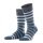 Burlington Daily Sock Blackpool New (block stripes) dark blue/multicoloured Men - 1 Pair