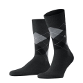 Burlington Daily Sock Crew King SO (Argyle Pattern) #23 dark grey Men - 1 Pair