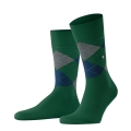 Burlington Daily Sock Crew King SO (Argyle Pattern) #23 dark green Men - 1 Pair