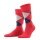 Burlington Daily Sock Crew King SO (Argyle Pattern) #23 red Men - 1 Pair