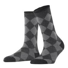 Burlington Daily Sock Dalston (Argyle Pattern) black Women - 1 Pair