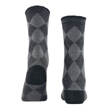 Burlington Daily Sock Dalston (Argyle Pattern) black Women - 1 Pair