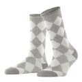 Burlington Daily Sock Dalston (Argyle Pattern) grey Women - 1 Pair