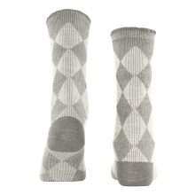 Burlington Daily Sock Dalston (Argyle Pattern) grey Women - 1 Pair