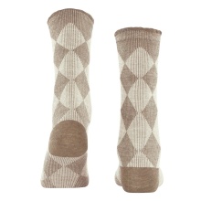 Burlington Daily Sock Dalston (Argyle Pattern) beige Women - 1 Pair