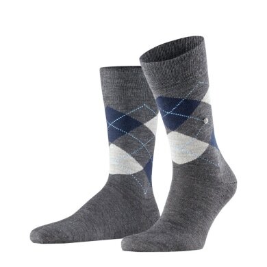 Burlington Daily Sock Edinburgh SO dark grey/light grey Men - 1 Pair