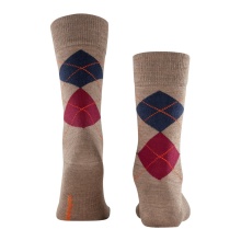 Burlington Daily Sock Edinburgh SO brown/navy Men - 1 Pair