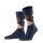 Burlington Daily Sock Edinburgh SO navy/brown Men - 1 Pair