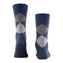 Burlington Daily Sock Edinburgh SO darknavy/grey Men - 1 Pair