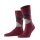 Burlington Daily Sock Edinburgh SO bordeaux/grey Men - 1 Pair