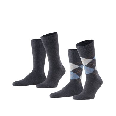 Burlington Daily Sock Everyday anthracite Men - 2 Pairs