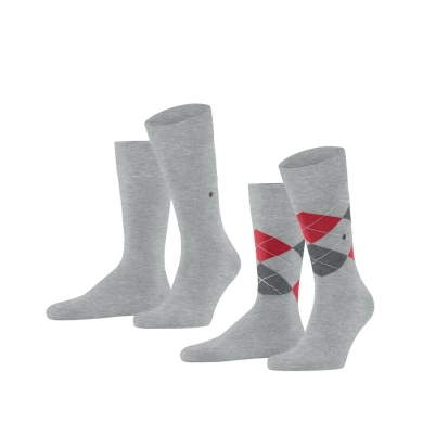 Burlington Daily Sock Everyday 2-Pack grey Men - 2 Pairs