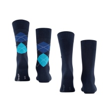 Burlington Daily Sock Everyday 2-Pack Navy Blue Men - 2 Pairs