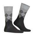 Burlington Daily Sock Hampstead (Argyle Pattern, Organic Cotton) black/grey Men - 1 Pair