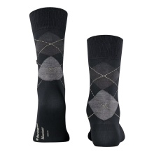 Burlington Daily Sock Manchester (Argyle Pattern) black Men - 1 Pair